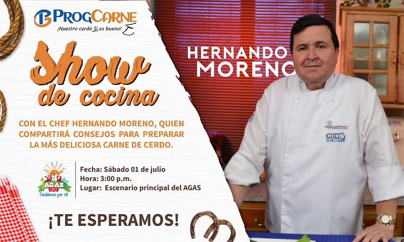 Presentamos el show de cocina con el chef Hernando Moreno