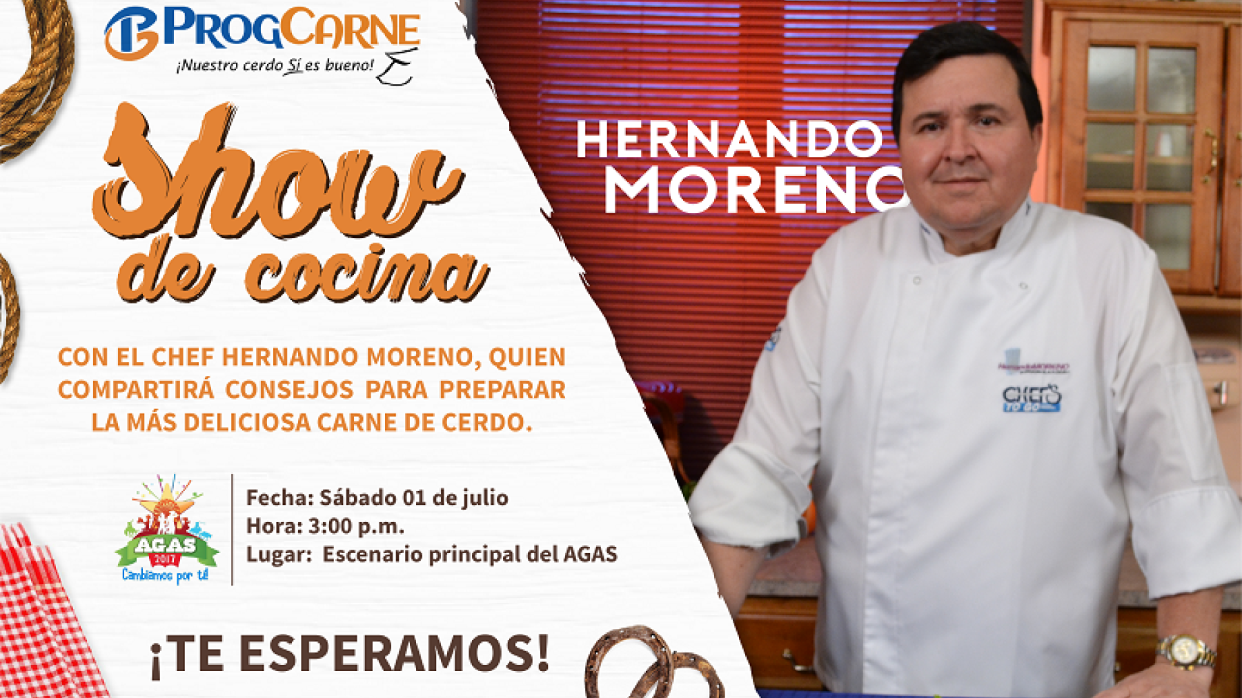 Presentamos el show de cocina con el chef Hernando Moreno