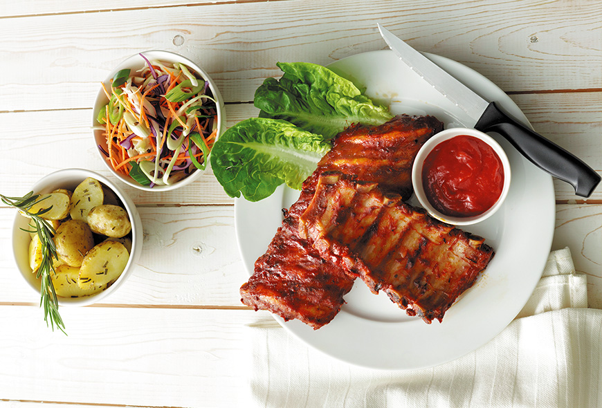Costillas de Cerdo en Salsa Barbacoa de Tamarindo Costillas de Cerdo en Salsa Barbacoa de Tamarindo