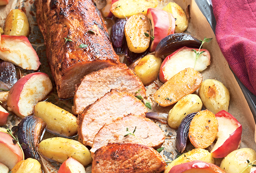 Lomo con Vegetales y Frutas Lomo con Vegetales y Frutas