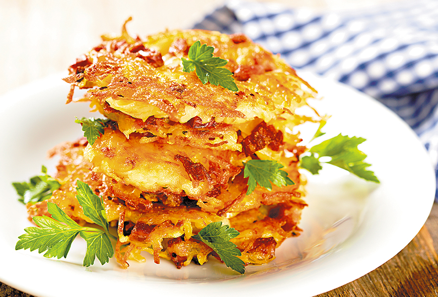 Tortitas de Papa con Mortadela Tortitas de Papa con Mortadela