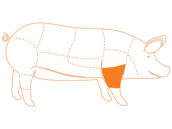 Ubicación del corte Codillo de Cerdo
