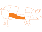 Ubicación del corte Panceta de Cerdo