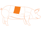 Ubicación del corte Baby Back Ribs