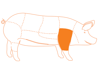 Ubicación del corte Carne Molida de Cerdo