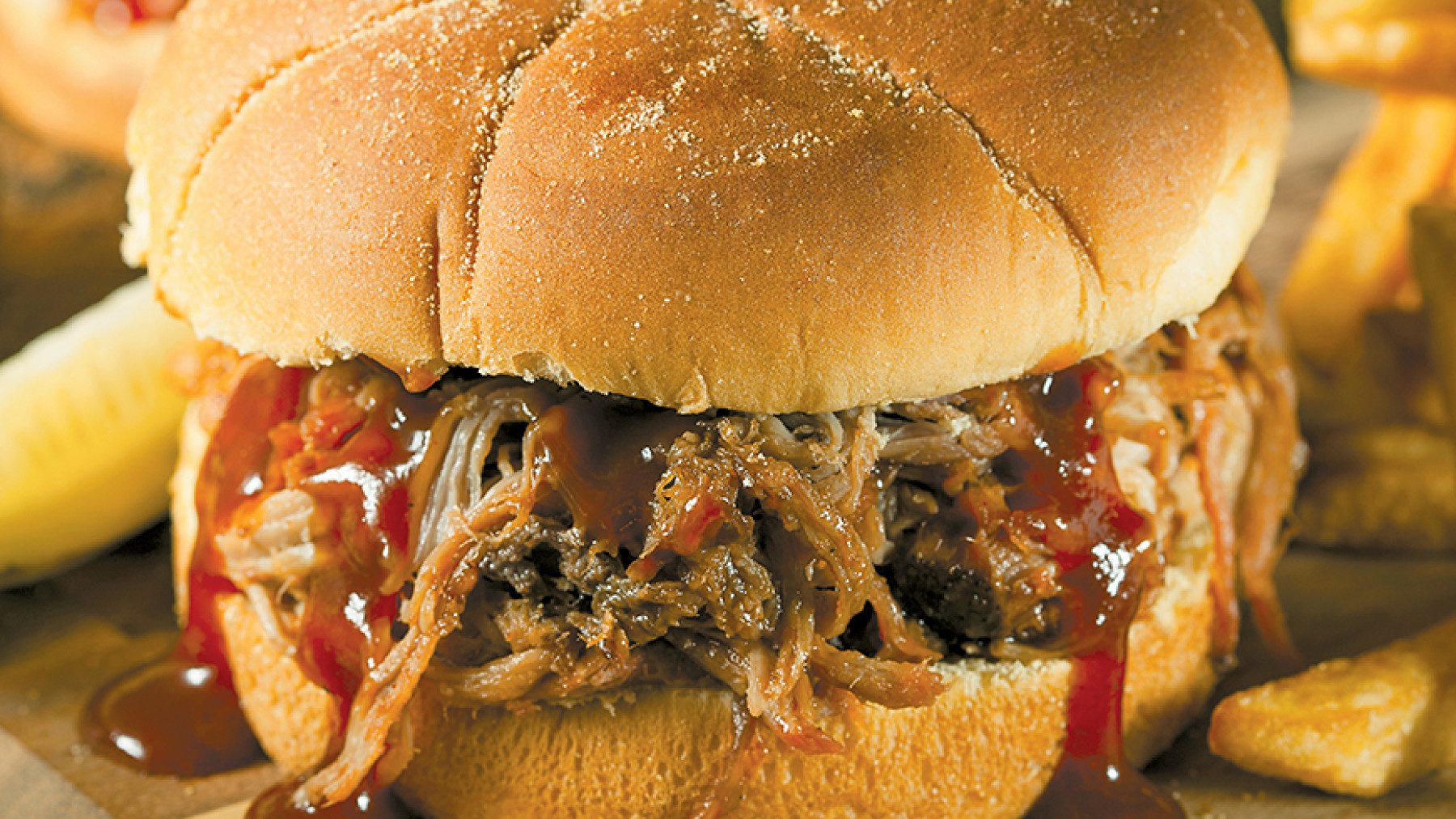 Sandwich Mechado de Cerdo a la BBQ