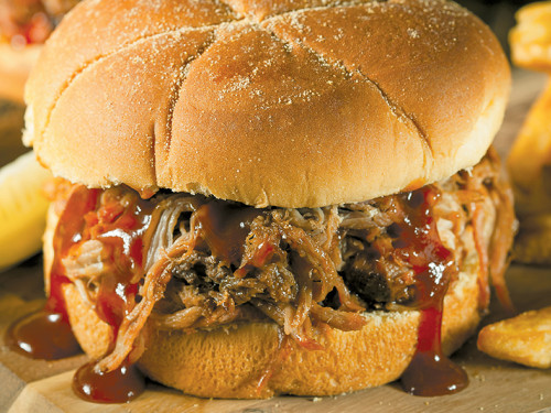 Sandwich Mechado de Cerdo a la BBQ