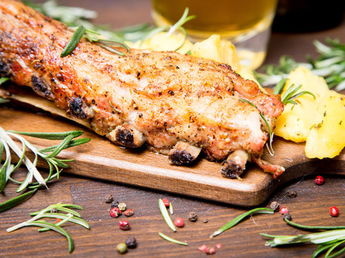 Baby Back Ribs con Marinado de Cerveza