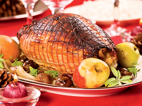 Jamón a las Hierbas con Salsa de Manzana