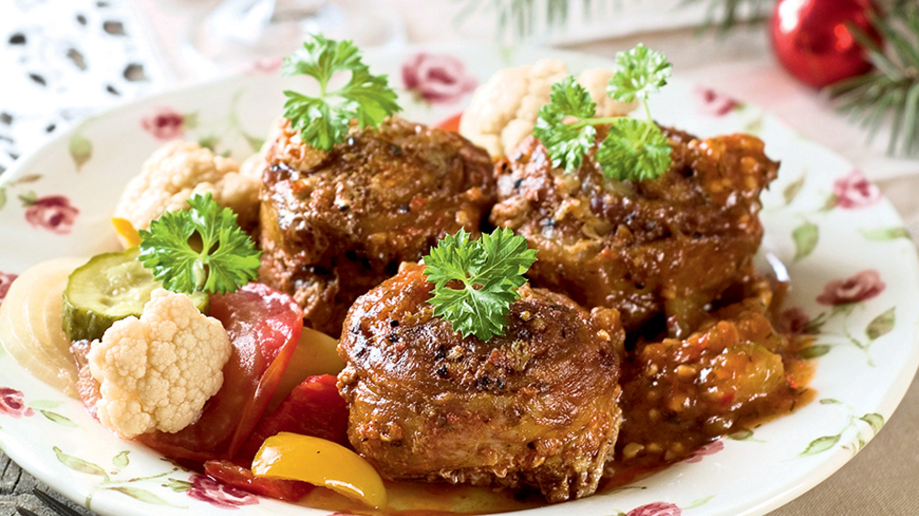 Medallones con Salsa de Mostaza