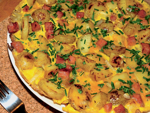 Torta Española con Chorizo