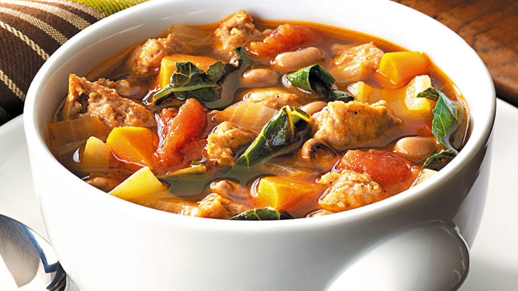 Sopa de Vegetales con Longaniza