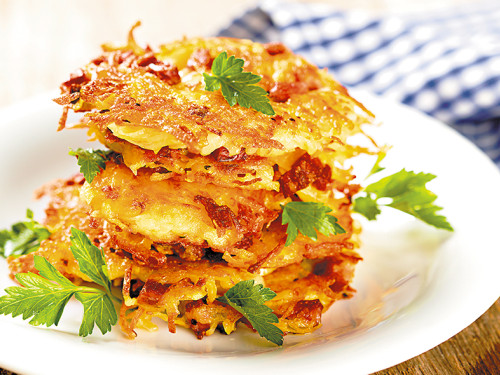 Tortitas de Papa con Mortadela