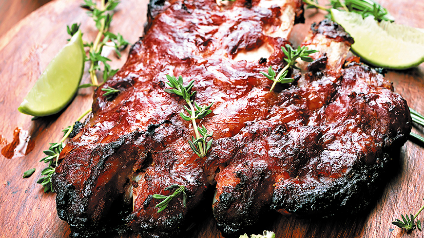 Costillas Agridulces con Tomillo
