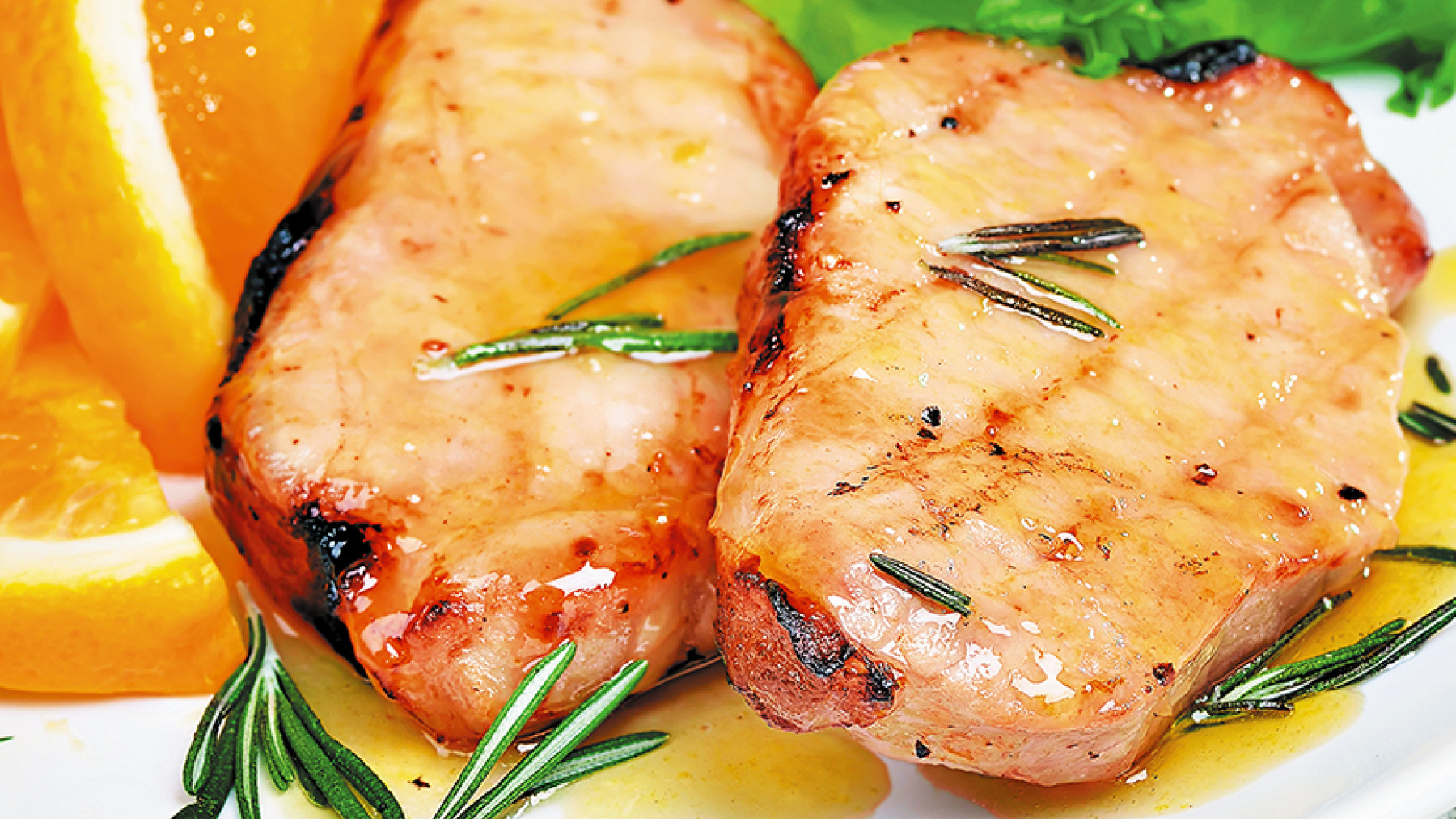 Chuleta de Cerdo en Salsa de Naranja