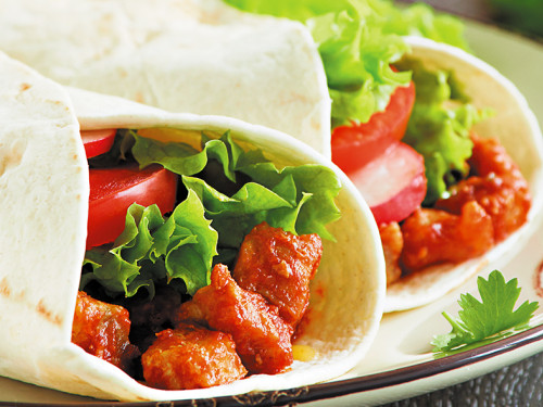 Burritos de Cerdo y Aguacate