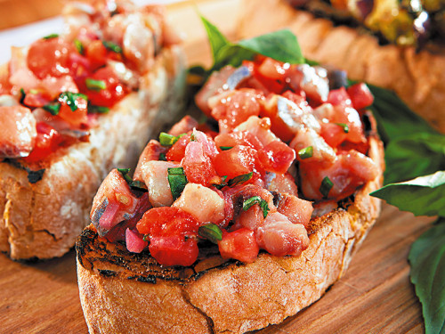 Bruschettas de Cerdo