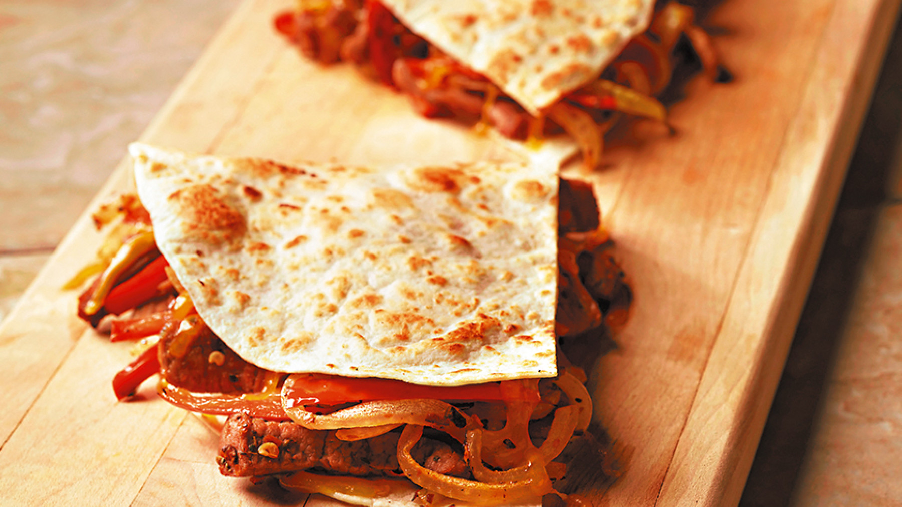 Quesadillas de Cerdo y Pimientos Morrones