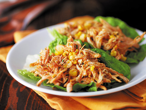 Wraps de Lechuga y Cerdo Desmenuzado