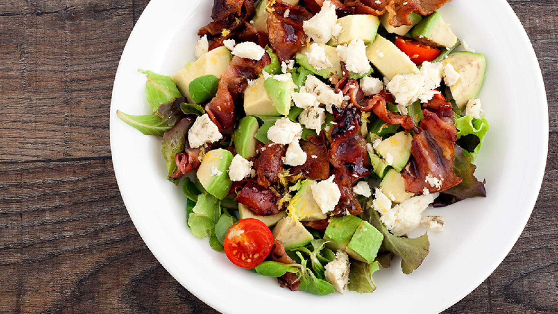 Ensalada de Aguacate y Lomo Canadiense