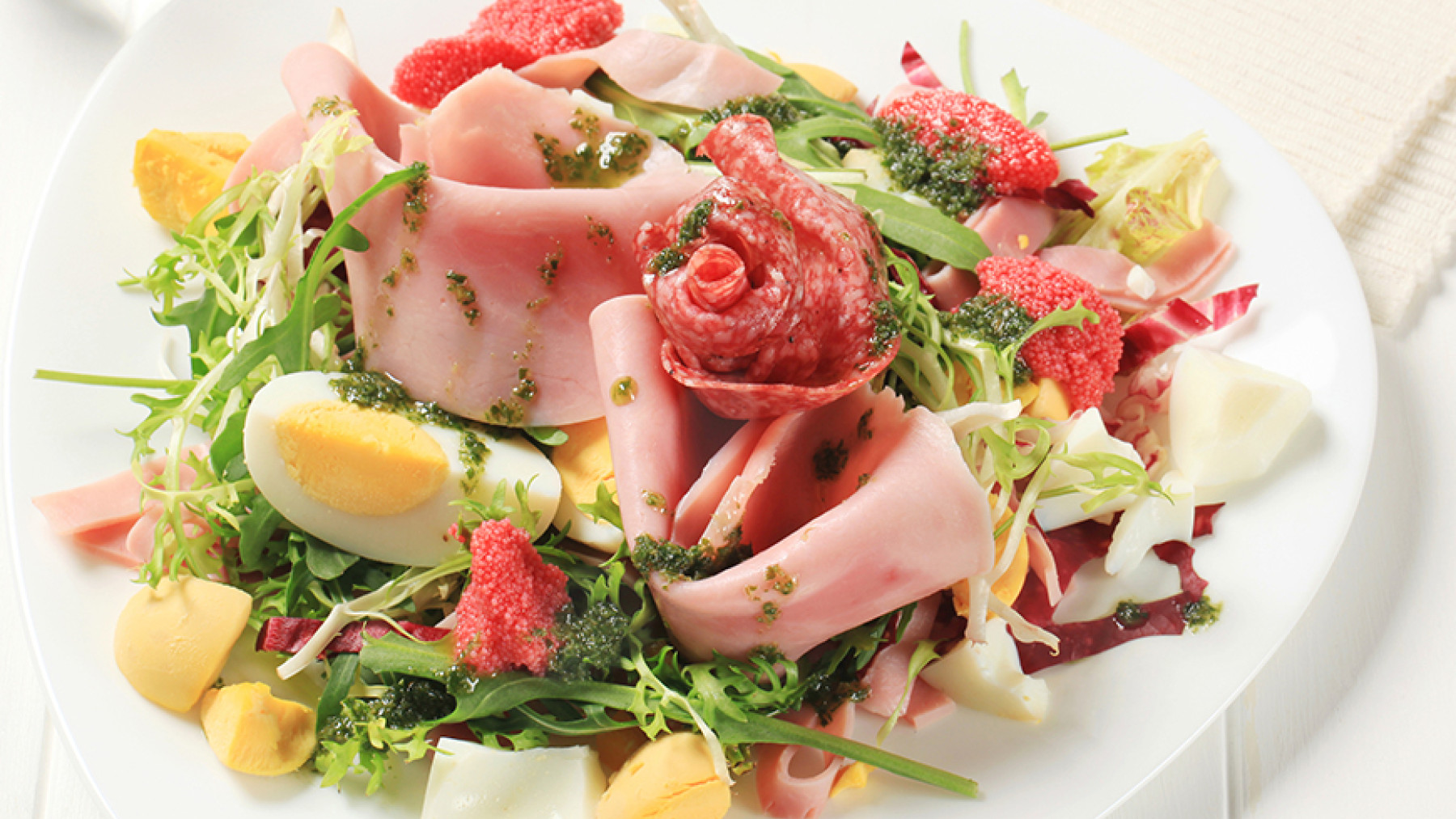 Ensalada de Jamón y Huevo