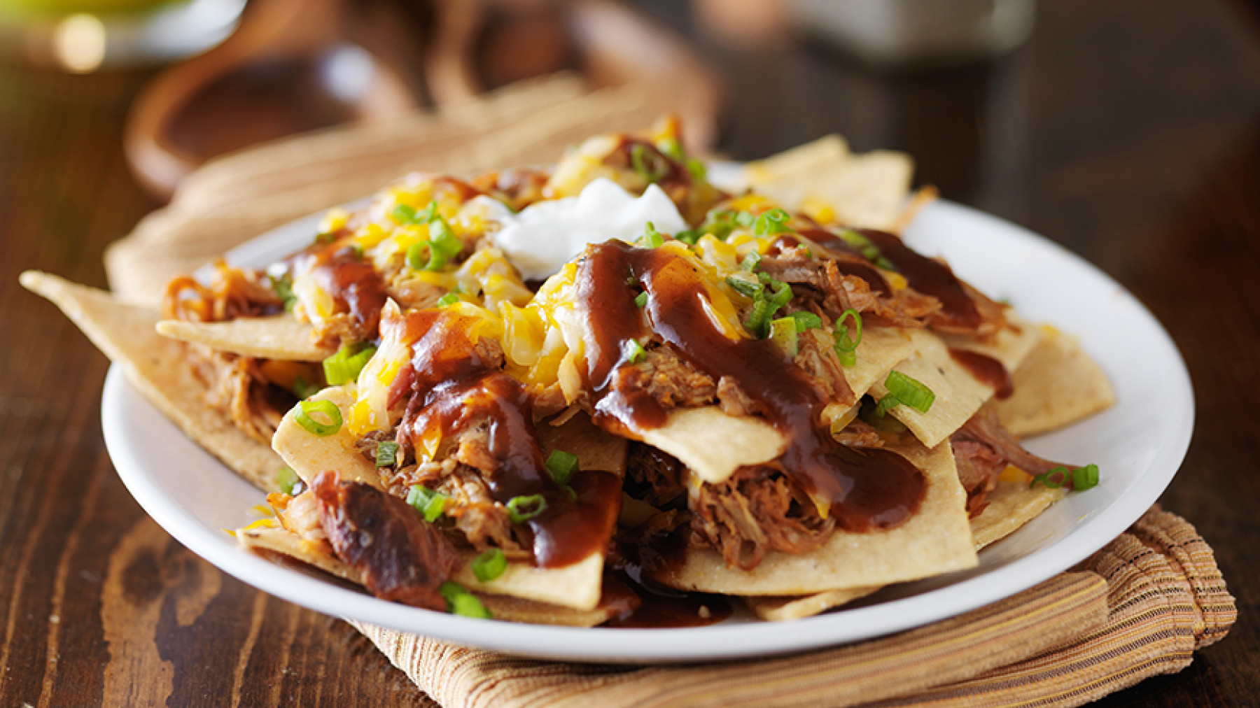 Nachos de Cerdo Desmenuzado