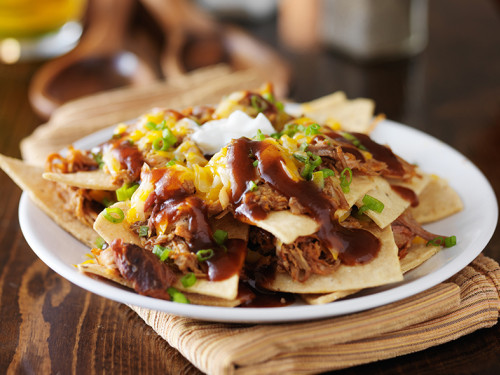 Nachos de Cerdo Desmenuzado