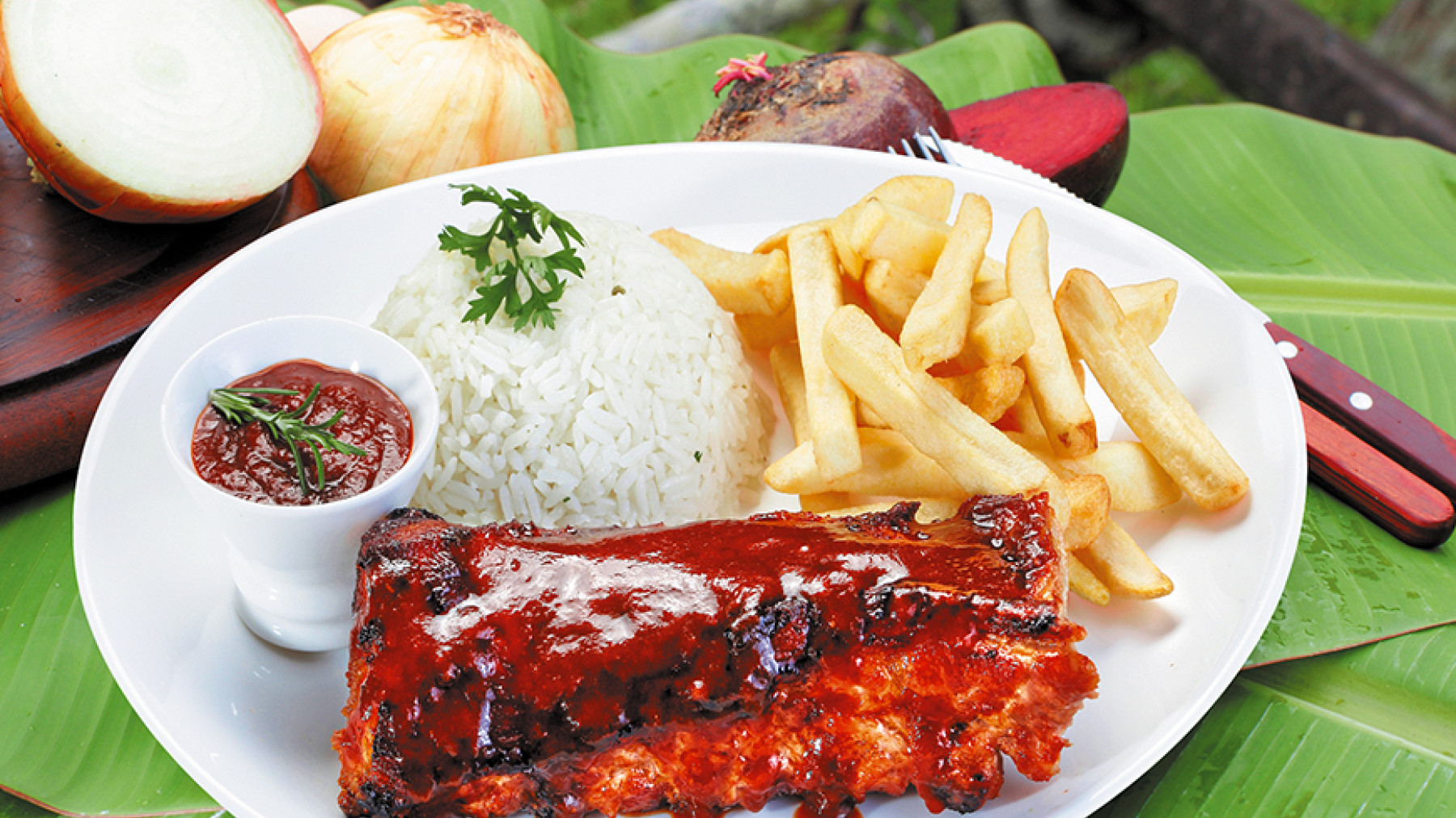 Costillar de Cerdo en Salsa de Chipotle