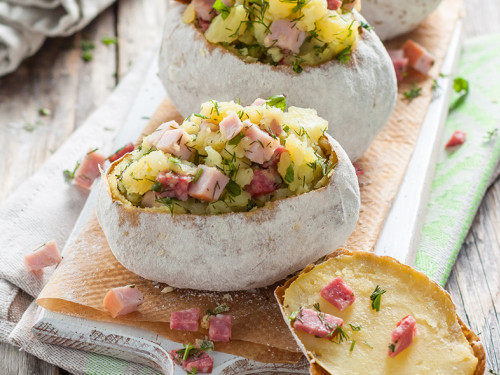 Papitas Rellenas con Jamón