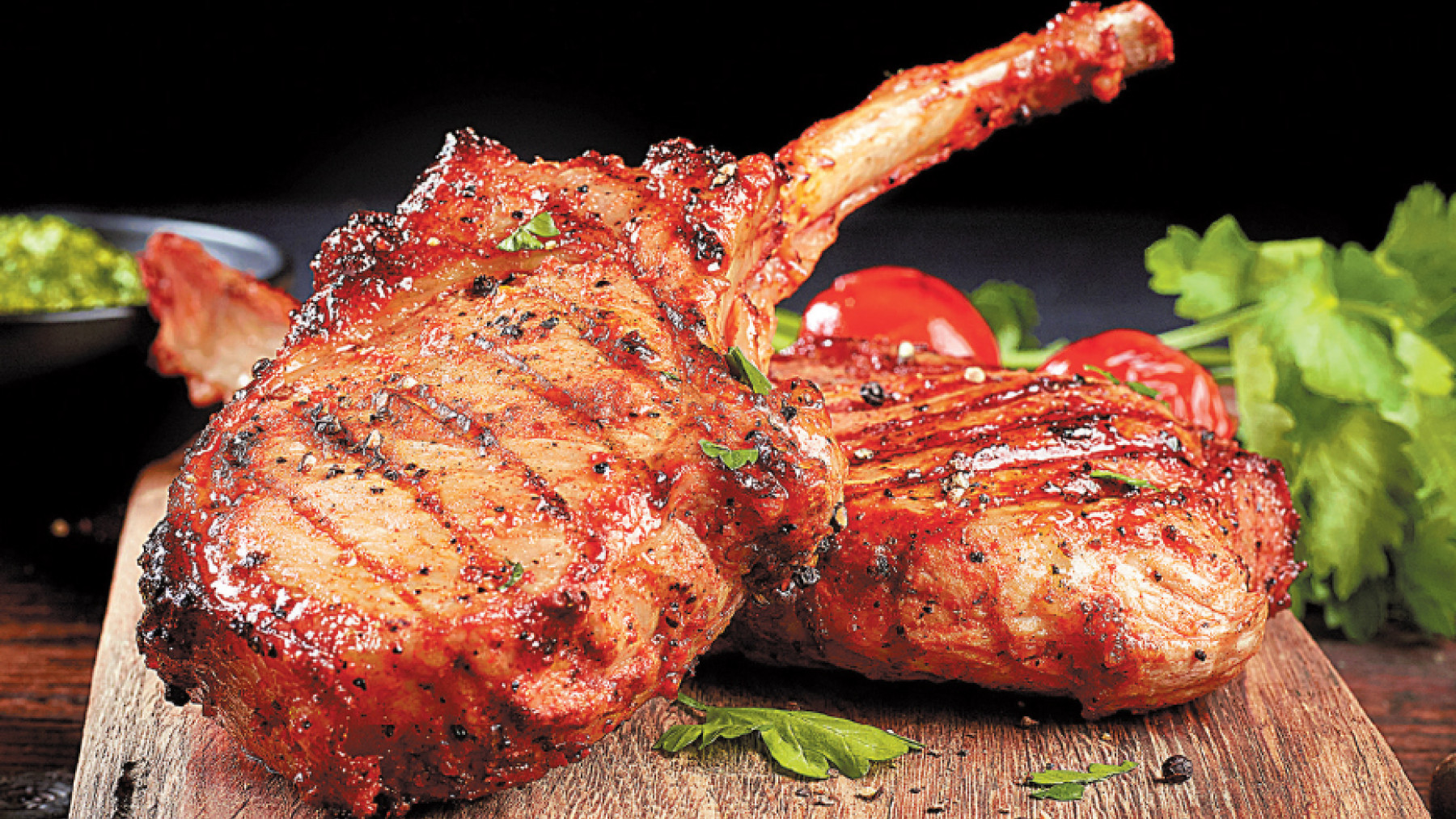 Chuleta Tomahawk al Bourbon