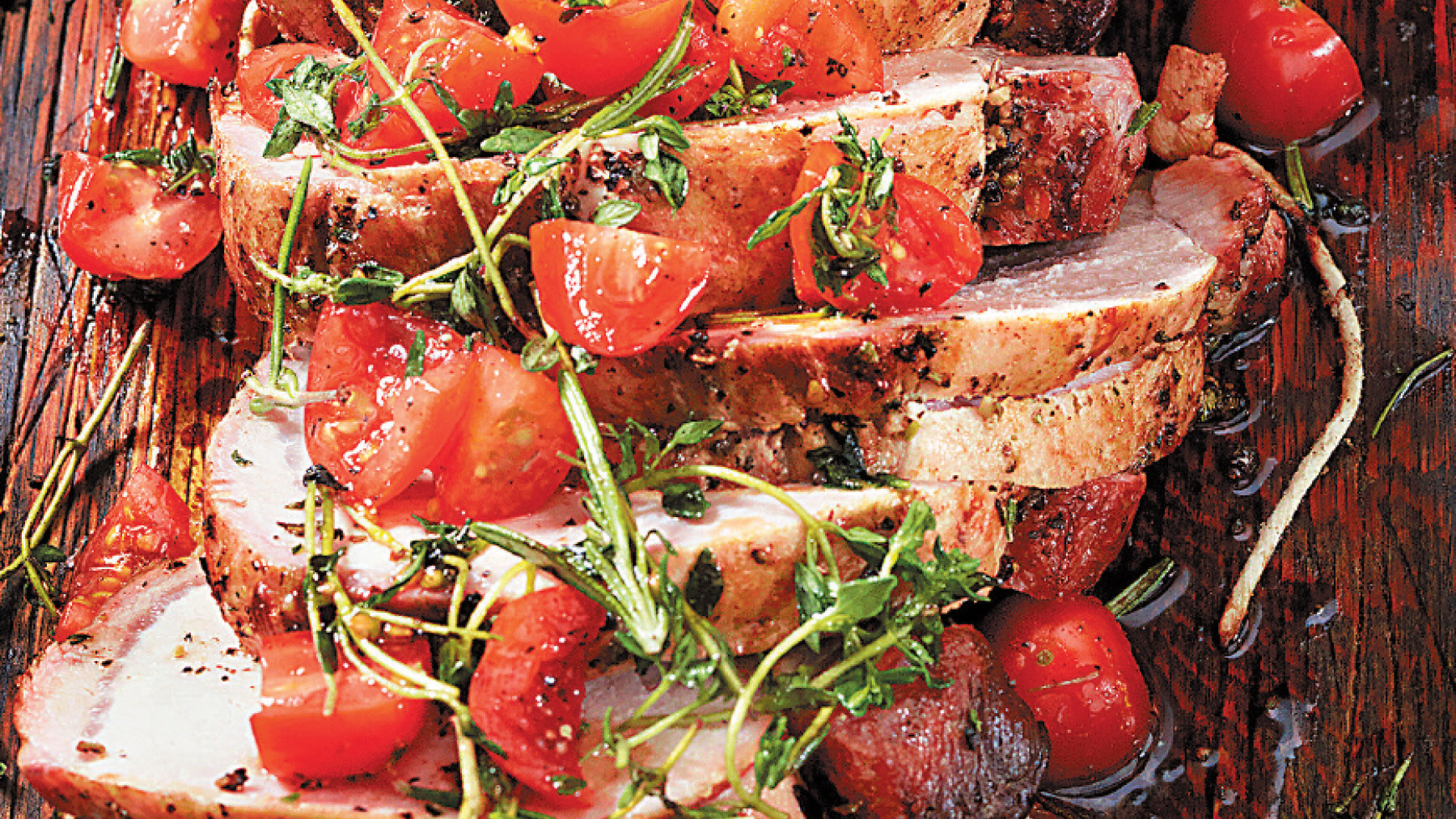 Lomito con Salsa de Tomates Cherry