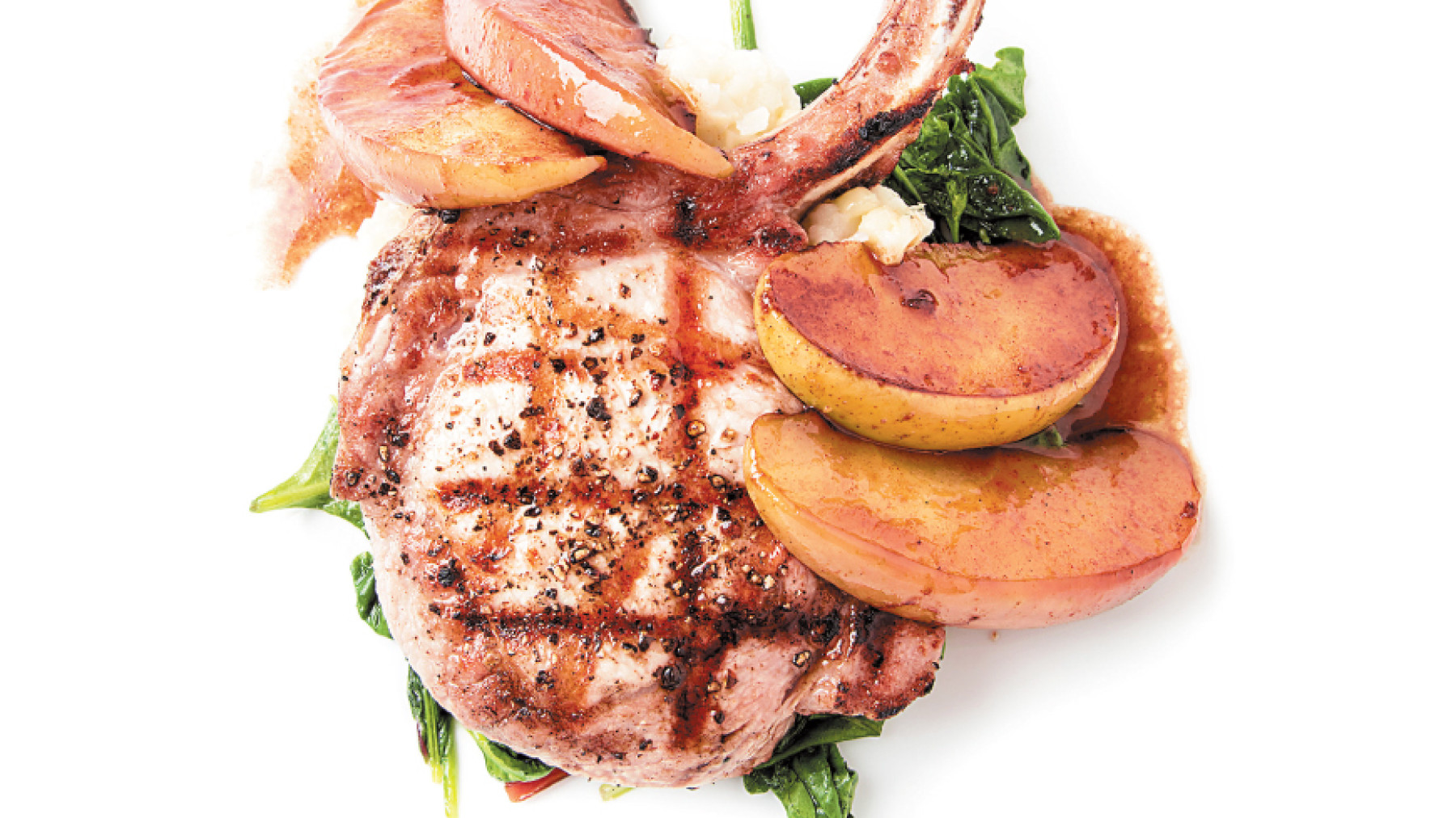 Chuleta Tomahawk Con Duraznos