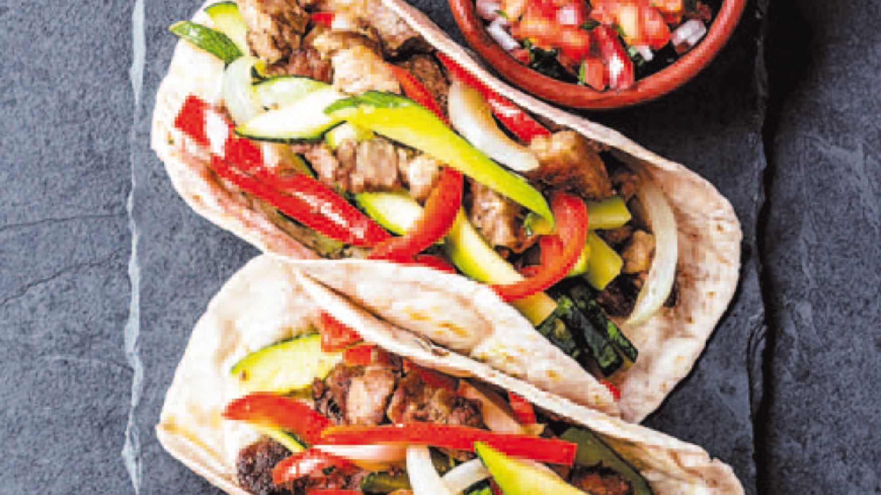 Tacos de Lomito o Carne Tex Mex