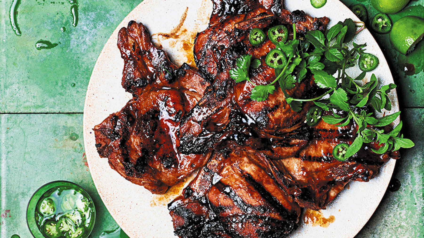 Chuletas Bañadas en Salsa Oriental