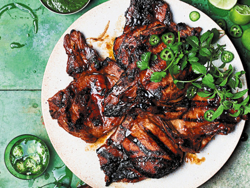 Chuletas Bañadas en Salsa Oriental