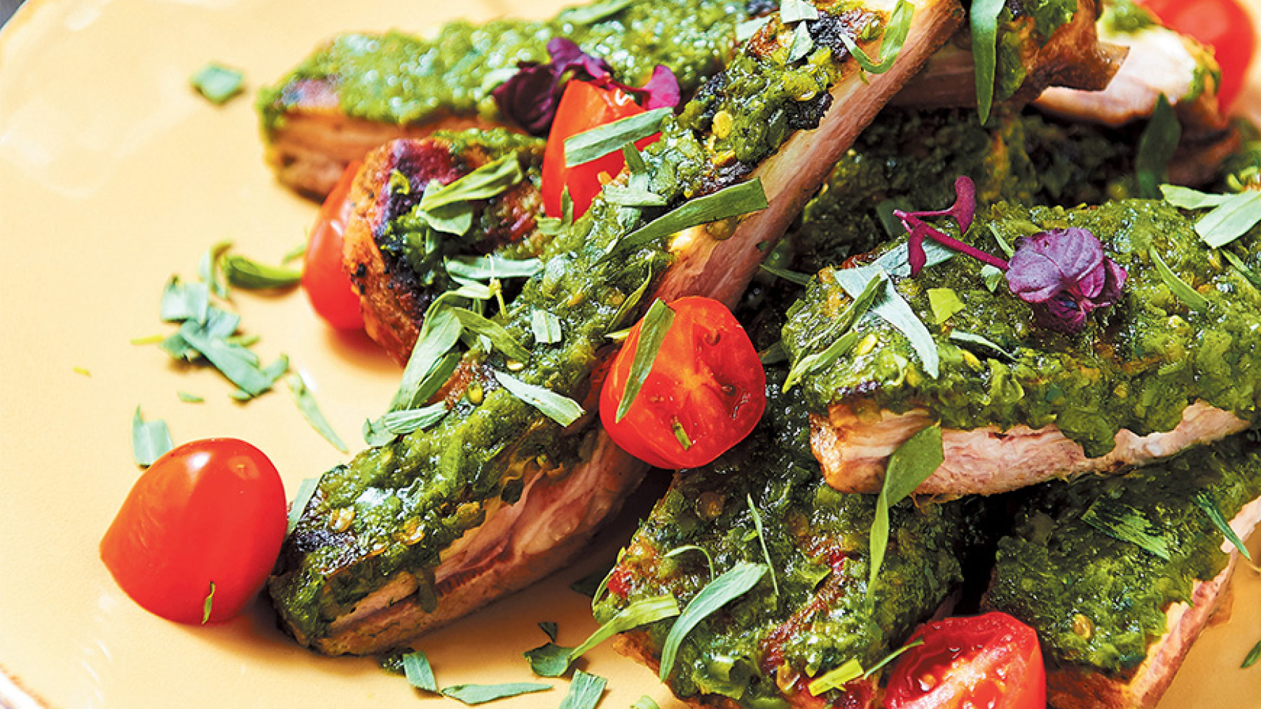Baby Back Ribs al Pesto