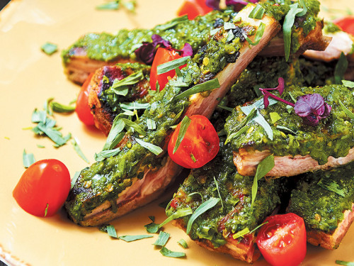 Baby Back Ribs al Pesto