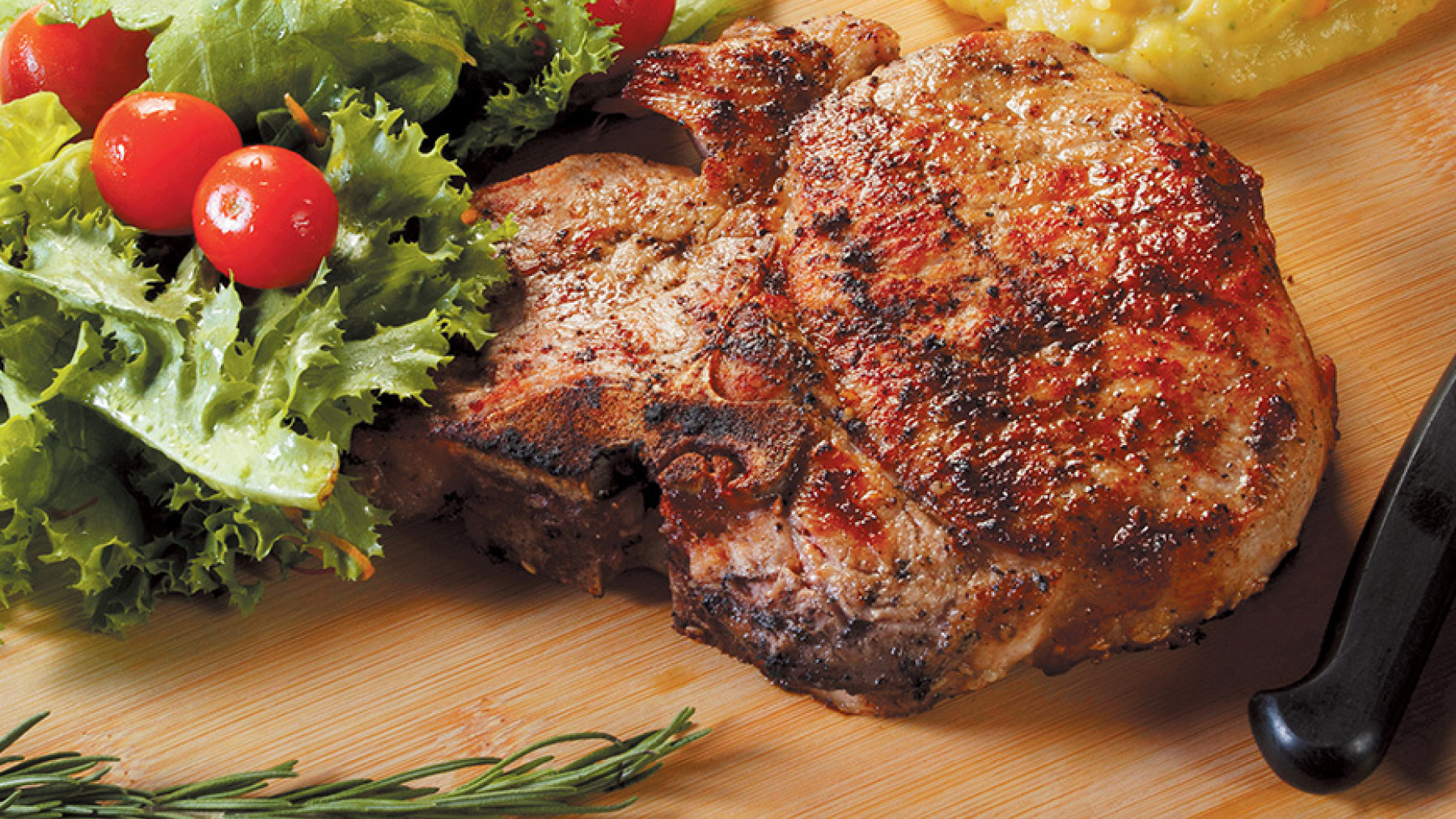 T-Bone Marinado en Cerveza Negra y Ajonjolí