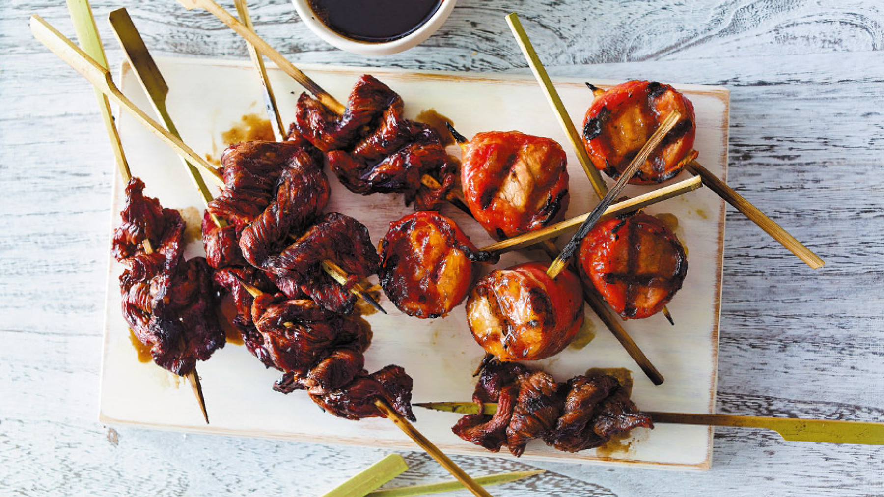 Pinchos de asar de cerdo criollo