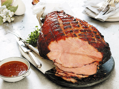 Jamón con chutney de durazno y Piña