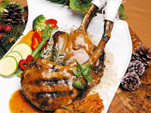 Chuletas Tomahawk en salsa chipotle y maple
