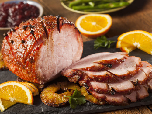 Jamón Navideño Horneado con miel
