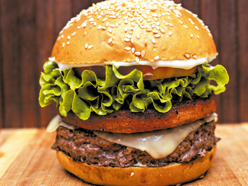 Hamburguesa doble con ChoriTorta