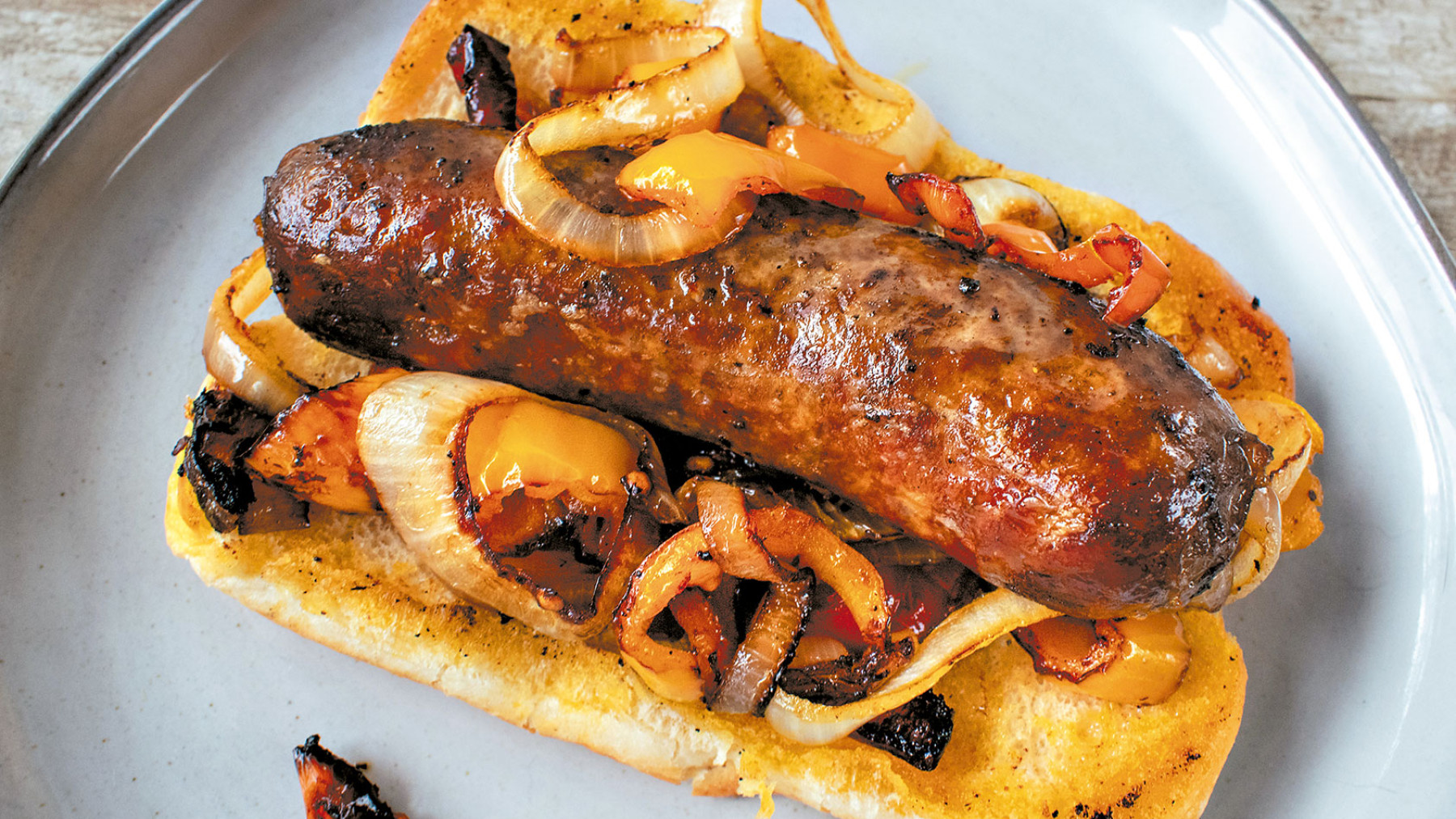 Choripan con Cebolla