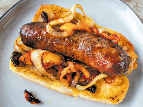 Choripan con Cebolla