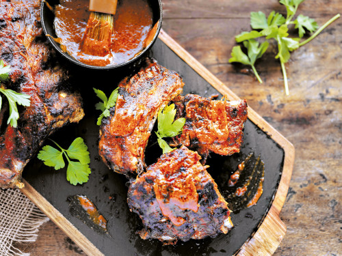 Costillas de Cerdo en Salsa de Mango y Jalapeño
