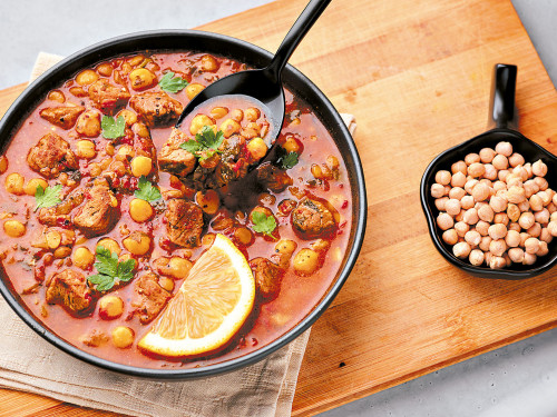 Estofado de Res con Garbanzos