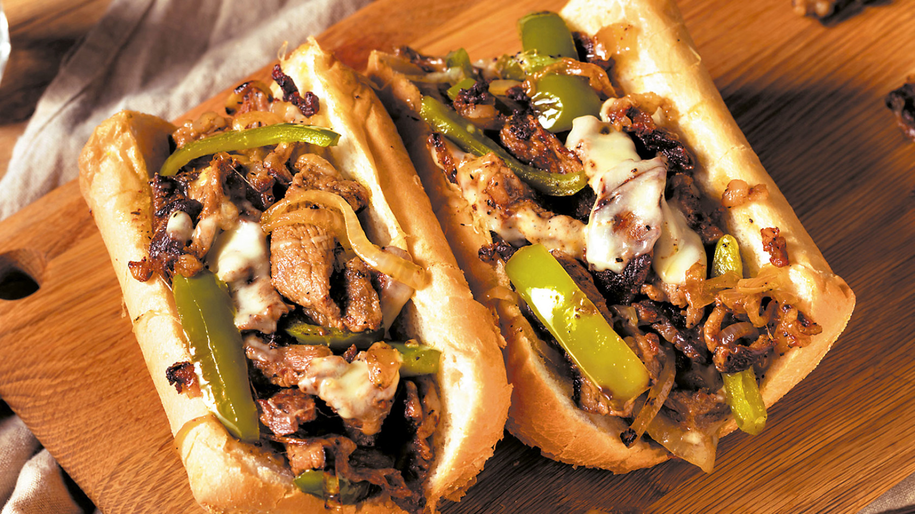 Sub de Fajitas Estilo Philly Steak