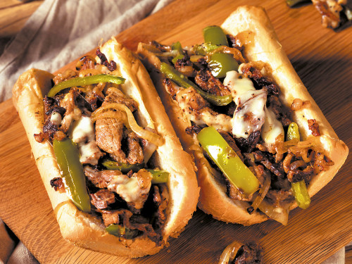 Sub de Fajitas Estilo Philly Steak