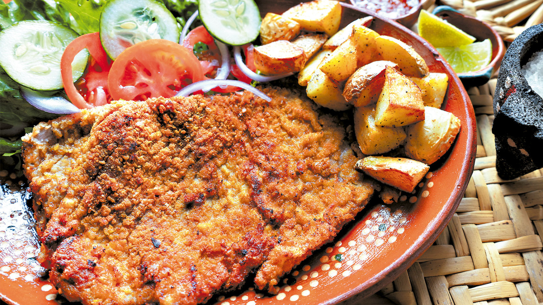 Milanesa de Res con Papas